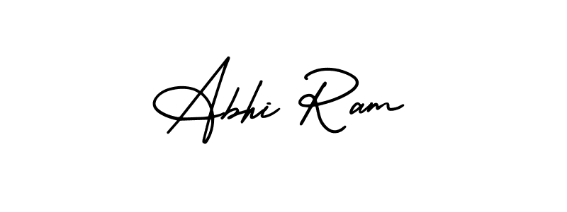 Abhi Ram stylish signature style. Best Handwritten Sign (AmerikaSignatureDemo-Regular) for my name. Handwritten Signature Collection Ideas for my name Abhi Ram. Abhi Ram signature style 3 images and pictures png