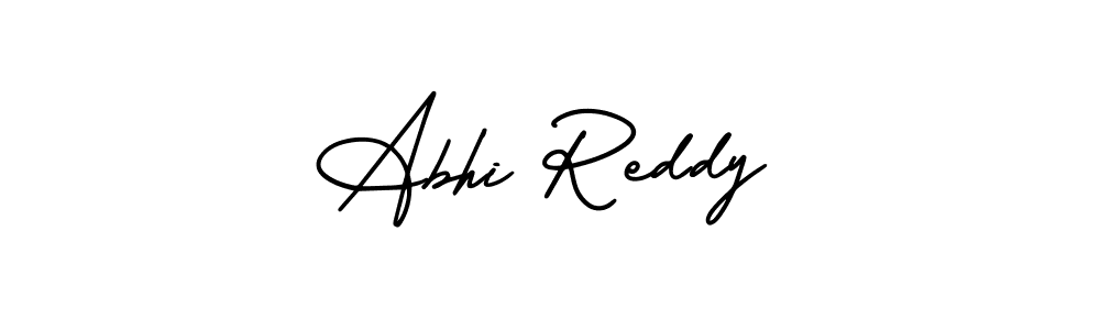 How to make Abhi Reddy name signature. Use AmerikaSignatureDemo-Regular style for creating short signs online. This is the latest handwritten sign. Abhi Reddy signature style 3 images and pictures png