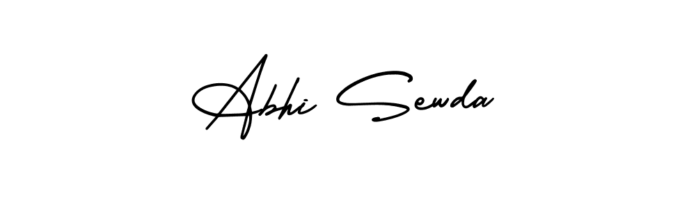 Design your own signature with our free online signature maker. With this signature software, you can create a handwritten (AmerikaSignatureDemo-Regular) signature for name Abhi Sewda. Abhi Sewda signature style 3 images and pictures png