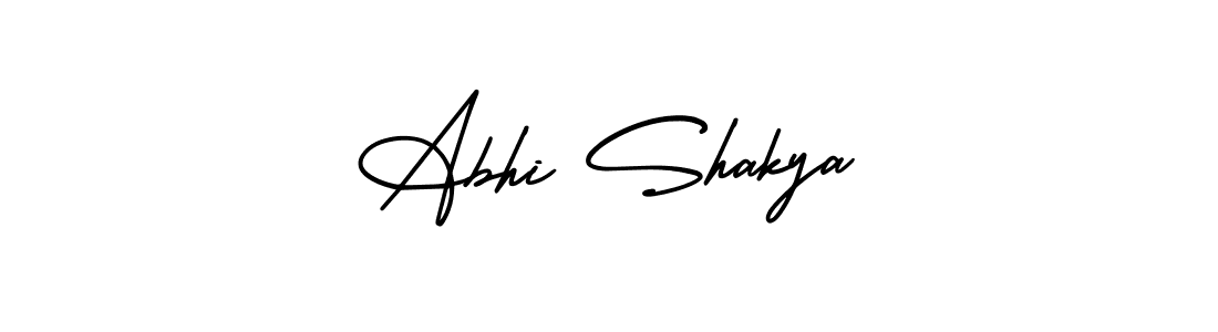 AmerikaSignatureDemo-Regular is a professional signature style that is perfect for those who want to add a touch of class to their signature. It is also a great choice for those who want to make their signature more unique. Get Abhi Shakya name to fancy signature for free. Abhi Shakya signature style 3 images and pictures png