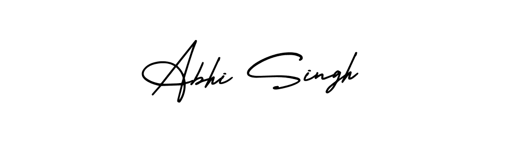 Similarly AmerikaSignatureDemo-Regular is the best handwritten signature design. Signature creator online .You can use it as an online autograph creator for name Abhi Singh. Abhi Singh signature style 3 images and pictures png