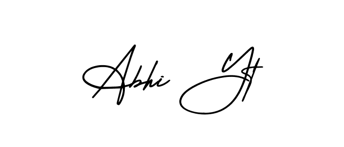 AmerikaSignatureDemo-Regular is a professional signature style that is perfect for those who want to add a touch of class to their signature. It is also a great choice for those who want to make their signature more unique. Get Abhi Yt name to fancy signature for free. Abhi Yt signature style 3 images and pictures png