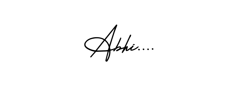 if you are searching for the best signature style for your name Abhi..... so please give up your signature search. here we have designed multiple signature styles  using AmerikaSignatureDemo-Regular. Abhi.... signature style 3 images and pictures png