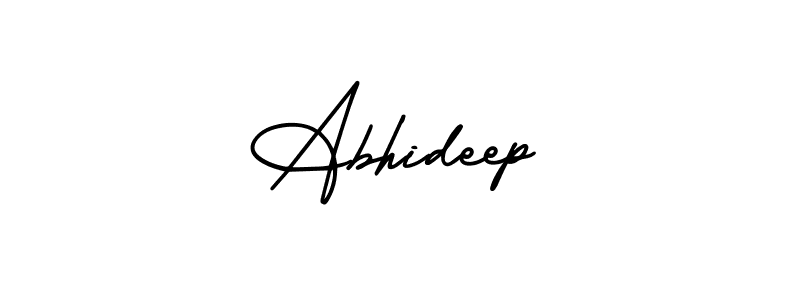 The best way (AmerikaSignatureDemo-Regular) to make a short signature is to pick only two or three words in your name. The name Abhideep include a total of six letters. For converting this name. Abhideep signature style 3 images and pictures png