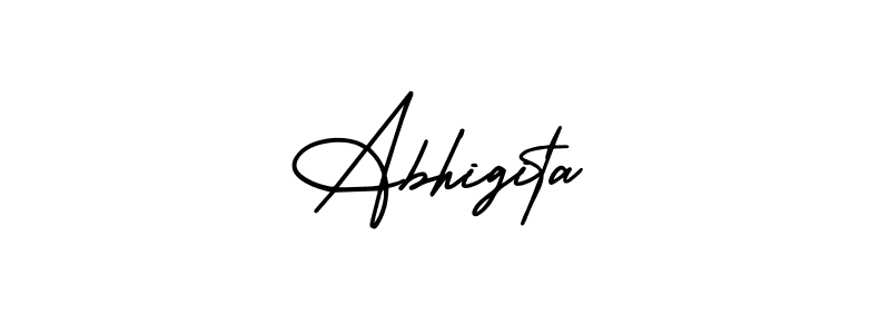 Abhigita stylish signature style. Best Handwritten Sign (AmerikaSignatureDemo-Regular) for my name. Handwritten Signature Collection Ideas for my name Abhigita. Abhigita signature style 3 images and pictures png