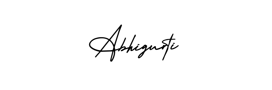 The best way (AmerikaSignatureDemo-Regular) to make a short signature is to pick only two or three words in your name. The name Abhigurti include a total of six letters. For converting this name. Abhigurti signature style 3 images and pictures png