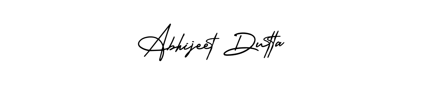 Make a beautiful signature design for name Abhijeet Dutta. With this signature (AmerikaSignatureDemo-Regular) style, you can create a handwritten signature for free. Abhijeet Dutta signature style 3 images and pictures png