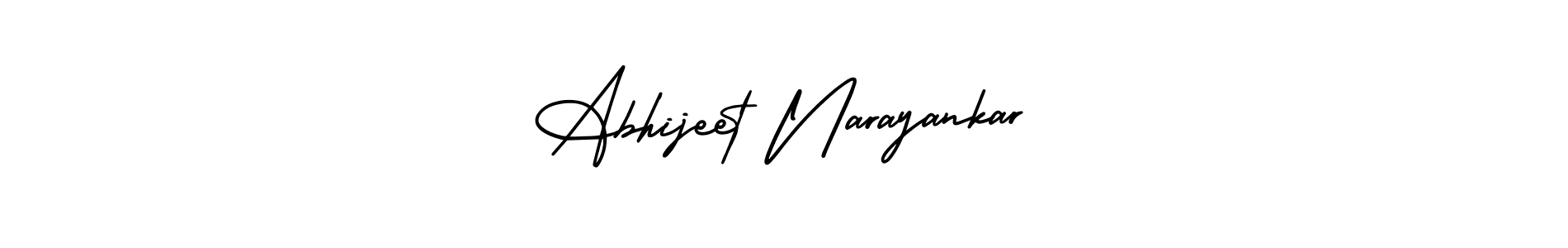 You should practise on your own different ways (AmerikaSignatureDemo-Regular) to write your name (Abhijeet Narayankar) in signature. don't let someone else do it for you. Abhijeet Narayankar signature style 3 images and pictures png