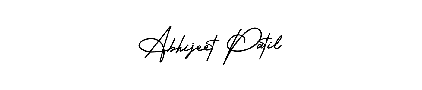 The best way (AmerikaSignatureDemo-Regular) to make a short signature is to pick only two or three words in your name. The name Abhijeet Patil include a total of six letters. For converting this name. Abhijeet Patil signature style 3 images and pictures png