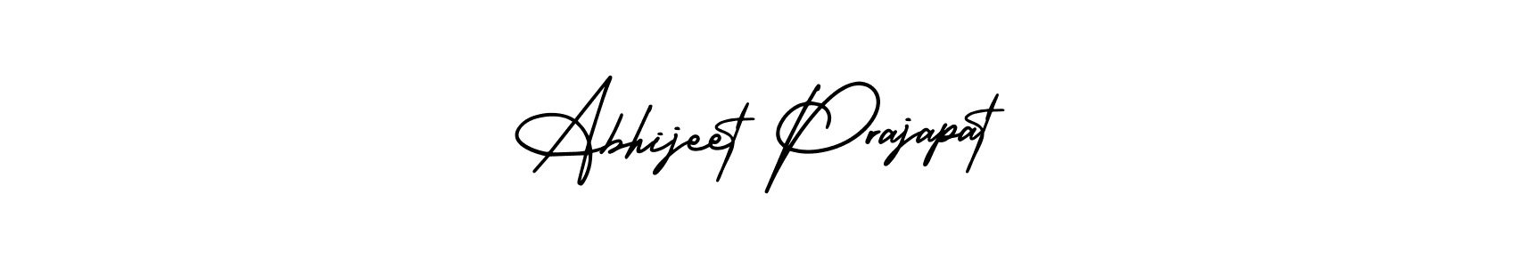 AmerikaSignatureDemo-Regular is a professional signature style that is perfect for those who want to add a touch of class to their signature. It is also a great choice for those who want to make their signature more unique. Get Abhijeet Prajapat name to fancy signature for free. Abhijeet Prajapat signature style 3 images and pictures png