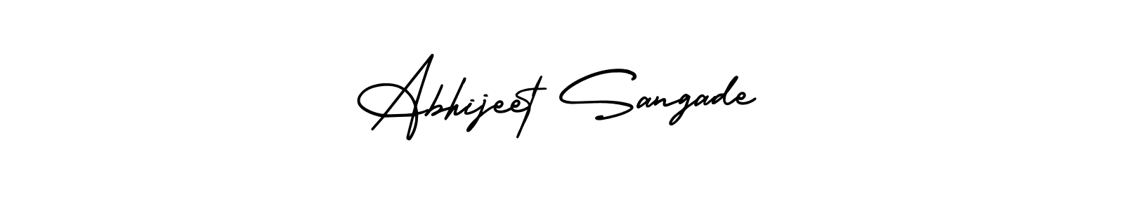 Use a signature maker to create a handwritten signature online. With this signature software, you can design (AmerikaSignatureDemo-Regular) your own signature for name Abhijeet Sangade. Abhijeet Sangade signature style 3 images and pictures png