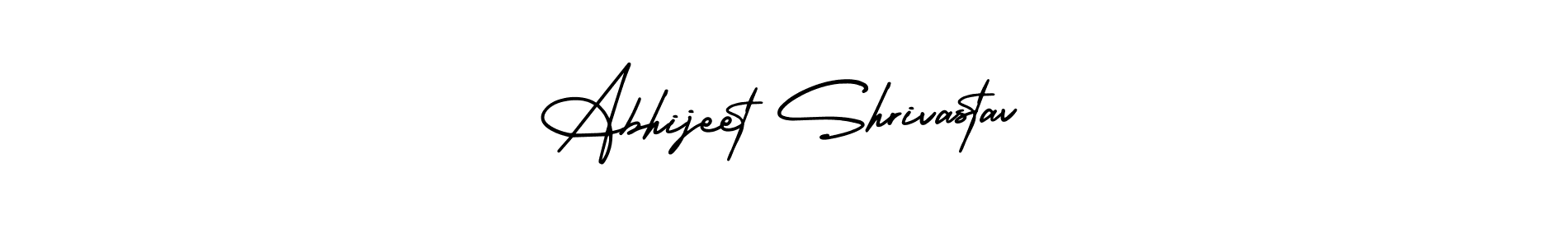 You should practise on your own different ways (AmerikaSignatureDemo-Regular) to write your name (Abhijeet Shrivastav) in signature. don't let someone else do it for you. Abhijeet Shrivastav signature style 3 images and pictures png