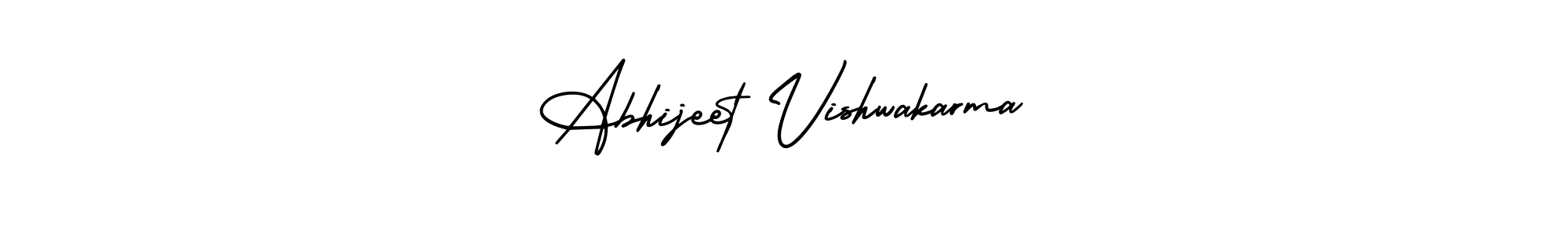 Design your own signature with our free online signature maker. With this signature software, you can create a handwritten (AmerikaSignatureDemo-Regular) signature for name Abhijeet Vishwakarma. Abhijeet Vishwakarma signature style 3 images and pictures png