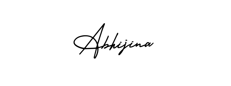 Use a signature maker to create a handwritten signature online. With this signature software, you can design (AmerikaSignatureDemo-Regular) your own signature for name Abhijina. Abhijina signature style 3 images and pictures png