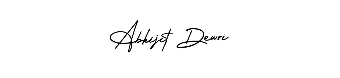 The best way (AmerikaSignatureDemo-Regular) to make a short signature is to pick only two or three words in your name. The name Abhijit Dewri include a total of six letters. For converting this name. Abhijit Dewri signature style 3 images and pictures png