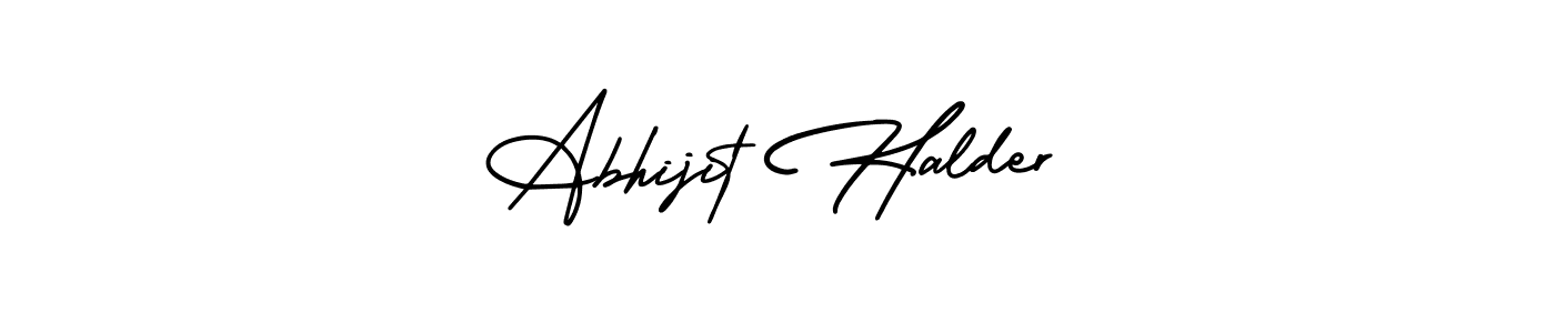 The best way (AmerikaSignatureDemo-Regular) to make a short signature is to pick only two or three words in your name. The name Abhijit Halder include a total of six letters. For converting this name. Abhijit Halder signature style 3 images and pictures png