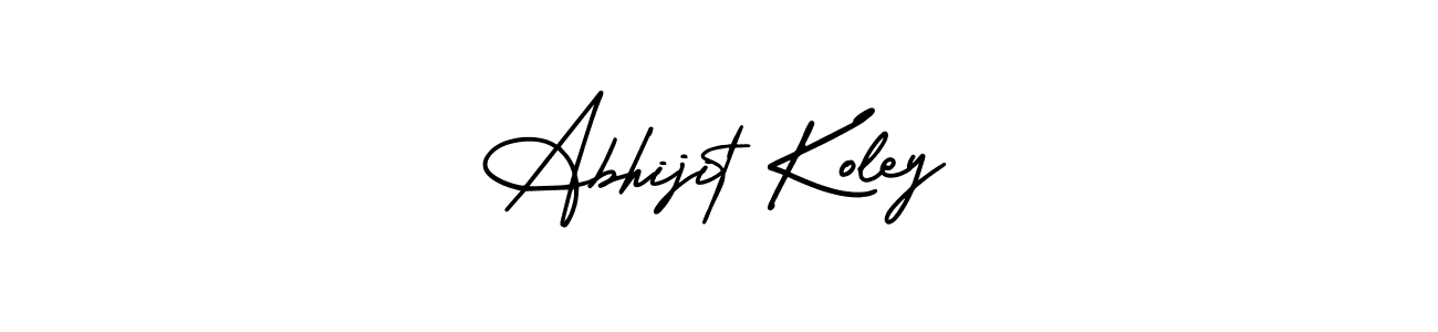 How to make Abhijit Koley signature? AmerikaSignatureDemo-Regular is a professional autograph style. Create handwritten signature for Abhijit Koley name. Abhijit Koley signature style 3 images and pictures png