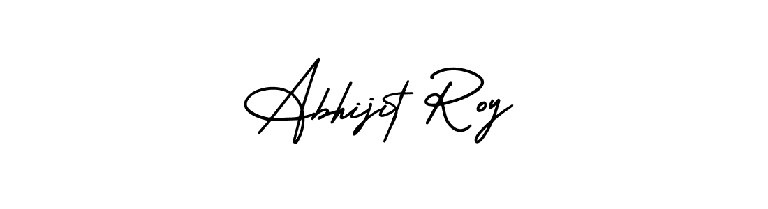 You should practise on your own different ways (AmerikaSignatureDemo-Regular) to write your name (Abhijit Roy) in signature. don't let someone else do it for you. Abhijit Roy signature style 3 images and pictures png