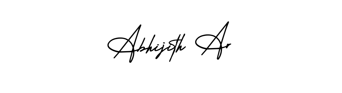 Use a signature maker to create a handwritten signature online. With this signature software, you can design (AmerikaSignatureDemo-Regular) your own signature for name Abhijith Ar. Abhijith Ar signature style 3 images and pictures png