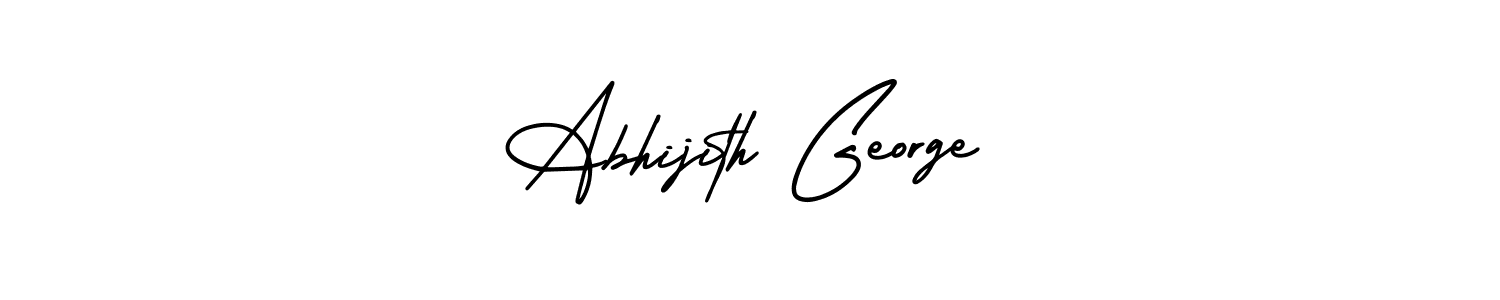 AmerikaSignatureDemo-Regular is a professional signature style that is perfect for those who want to add a touch of class to their signature. It is also a great choice for those who want to make their signature more unique. Get Abhijith George name to fancy signature for free. Abhijith George signature style 3 images and pictures png