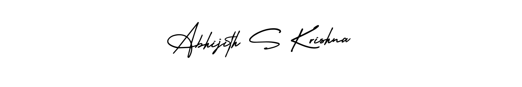 Design your own signature with our free online signature maker. With this signature software, you can create a handwritten (AmerikaSignatureDemo-Regular) signature for name Abhijith S Krishna. Abhijith S Krishna signature style 3 images and pictures png