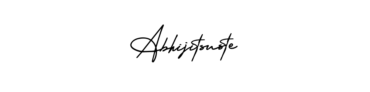 Make a short Abhijitsuste signature style. Manage your documents anywhere anytime using AmerikaSignatureDemo-Regular. Create and add eSignatures, submit forms, share and send files easily. Abhijitsuste signature style 3 images and pictures png