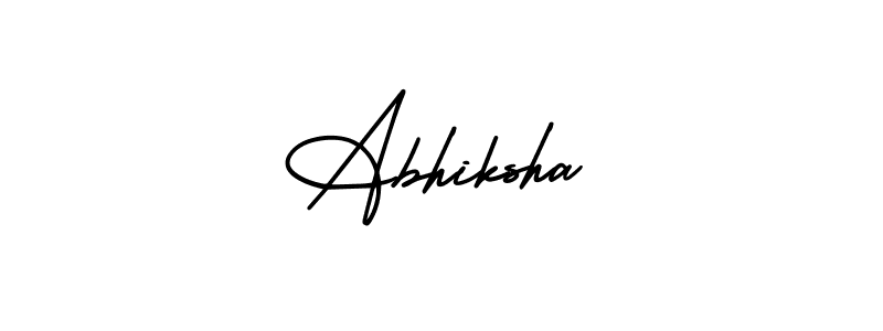 This is the best signature style for the Abhiksha name. Also you like these signature font (AmerikaSignatureDemo-Regular). Mix name signature. Abhiksha signature style 3 images and pictures png