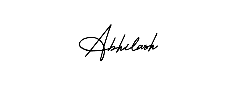 Use a signature maker to create a handwritten signature online. With this signature software, you can design (AmerikaSignatureDemo-Regular) your own signature for name Abhilash. Abhilash signature style 3 images and pictures png