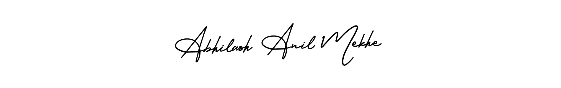 How to Draw Abhilash Anil Mekhe signature style? AmerikaSignatureDemo-Regular is a latest design signature styles for name Abhilash Anil Mekhe. Abhilash Anil Mekhe signature style 3 images and pictures png