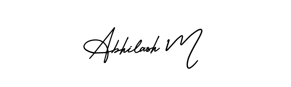 How to Draw Abhilash M signature style? AmerikaSignatureDemo-Regular is a latest design signature styles for name Abhilash M. Abhilash M signature style 3 images and pictures png