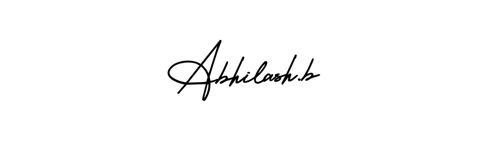 It looks lik you need a new signature style for name Abhilash.b. Design unique handwritten (AmerikaSignatureDemo-Regular) signature with our free signature maker in just a few clicks. Abhilash.b signature style 3 images and pictures png