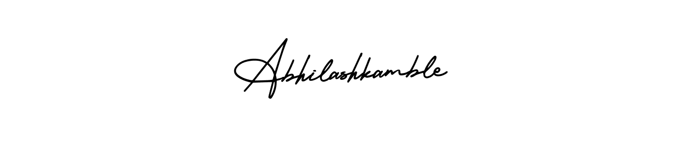 Design your own signature with our free online signature maker. With this signature software, you can create a handwritten (AmerikaSignatureDemo-Regular) signature for name Abhilashkamble. Abhilashkamble signature style 3 images and pictures png