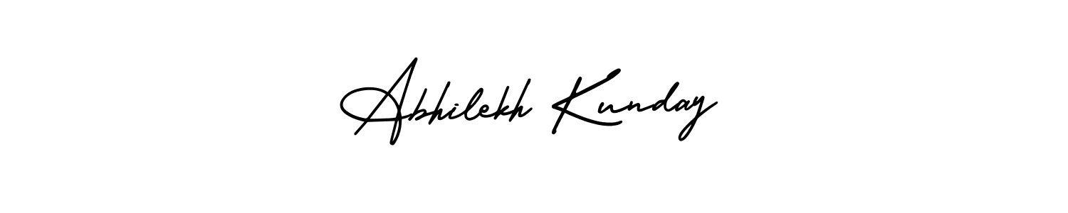 Make a beautiful signature design for name Abhilekh Kunday. With this signature (AmerikaSignatureDemo-Regular) style, you can create a handwritten signature for free. Abhilekh Kunday signature style 3 images and pictures png