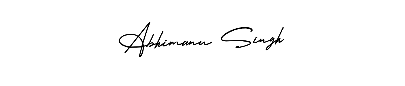 Create a beautiful signature design for name Abhimanu Singh. With this signature (AmerikaSignatureDemo-Regular) fonts, you can make a handwritten signature for free. Abhimanu Singh signature style 3 images and pictures png