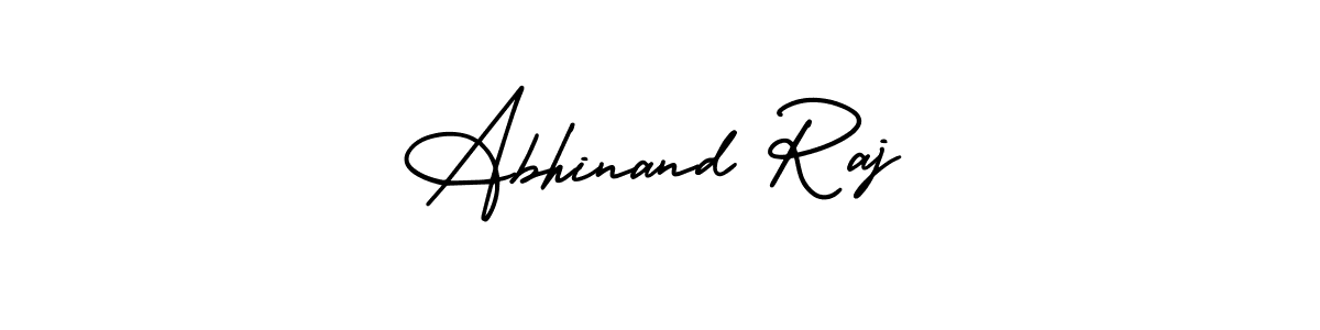 Abhinand Raj stylish signature style. Best Handwritten Sign (AmerikaSignatureDemo-Regular) for my name. Handwritten Signature Collection Ideas for my name Abhinand Raj. Abhinand Raj signature style 3 images and pictures png