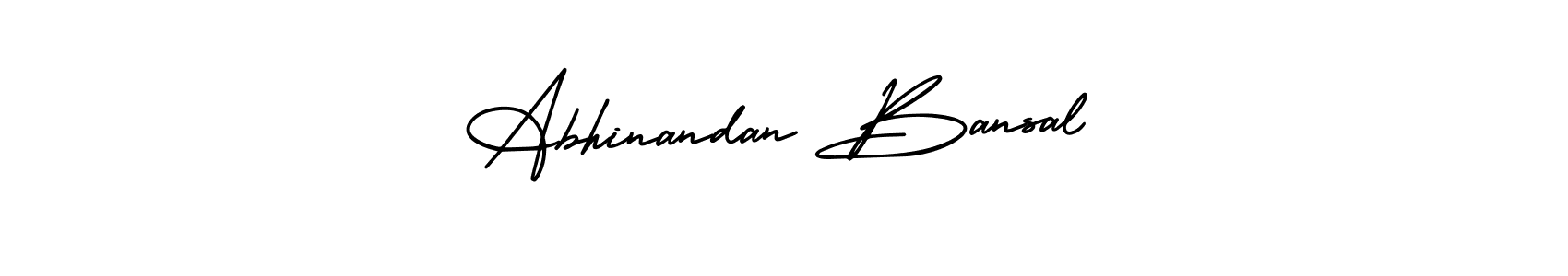 AmerikaSignatureDemo-Regular is a professional signature style that is perfect for those who want to add a touch of class to their signature. It is also a great choice for those who want to make their signature more unique. Get Abhinandan Bansal name to fancy signature for free. Abhinandan Bansal signature style 3 images and pictures png