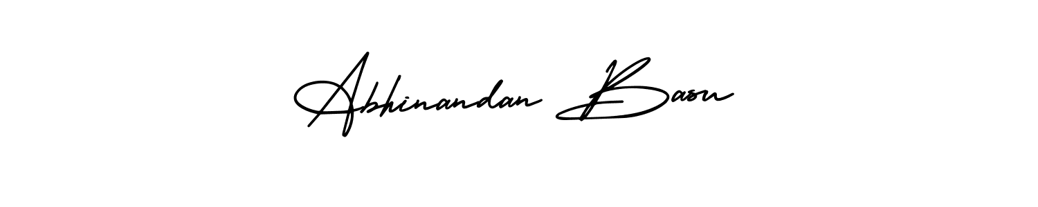 Also You can easily find your signature by using the search form. We will create Abhinandan Basu name handwritten signature images for you free of cost using AmerikaSignatureDemo-Regular sign style. Abhinandan Basu signature style 3 images and pictures png