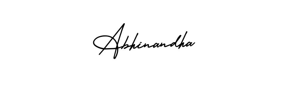 Also You can easily find your signature by using the search form. We will create Abhinandha name handwritten signature images for you free of cost using AmerikaSignatureDemo-Regular sign style. Abhinandha signature style 3 images and pictures png