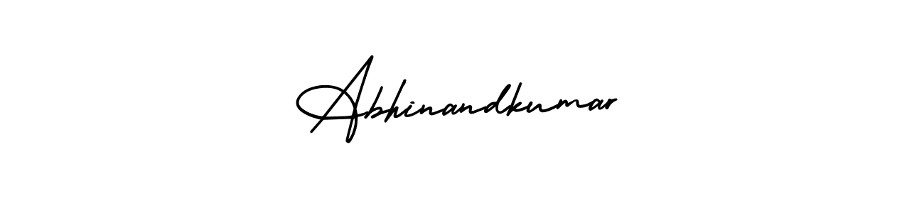 Make a beautiful signature design for name Abhinandkumar. With this signature (AmerikaSignatureDemo-Regular) style, you can create a handwritten signature for free. Abhinandkumar signature style 3 images and pictures png