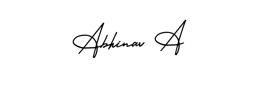 You can use this online signature creator to create a handwritten signature for the name Abhinav A. This is the best online autograph maker. Abhinav A signature style 3 images and pictures png