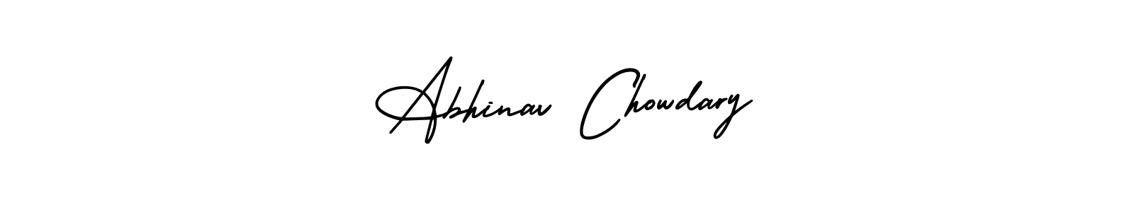 You should practise on your own different ways (AmerikaSignatureDemo-Regular) to write your name (Abhinav Chowdary) in signature. don't let someone else do it for you. Abhinav Chowdary signature style 3 images and pictures png