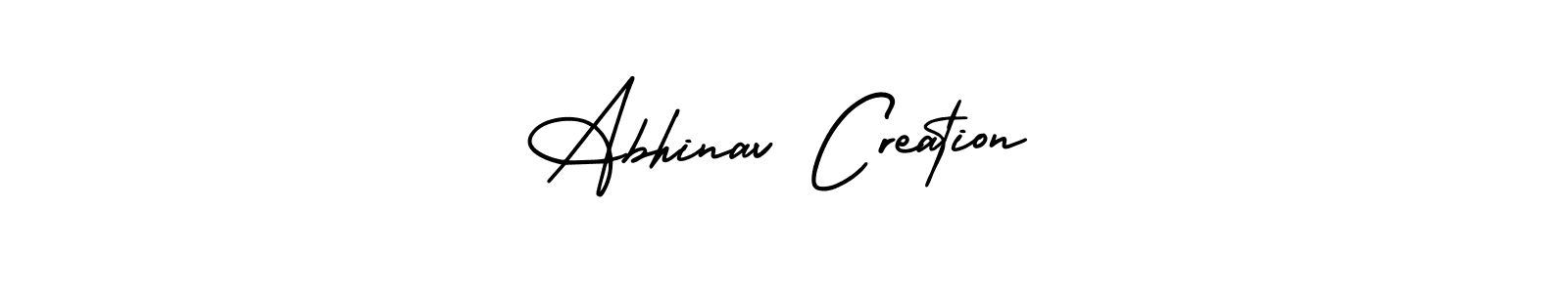 Abhinav Creation stylish signature style. Best Handwritten Sign (AmerikaSignatureDemo-Regular) for my name. Handwritten Signature Collection Ideas for my name Abhinav Creation. Abhinav Creation signature style 3 images and pictures png