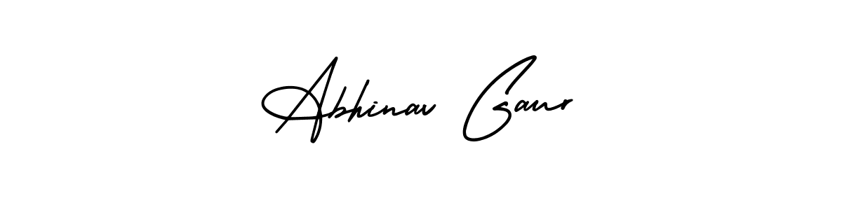 Abhinav Gaur stylish signature style. Best Handwritten Sign (AmerikaSignatureDemo-Regular) for my name. Handwritten Signature Collection Ideas for my name Abhinav Gaur. Abhinav Gaur signature style 3 images and pictures png