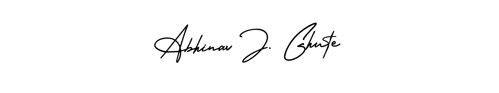 AmerikaSignatureDemo-Regular is a professional signature style that is perfect for those who want to add a touch of class to their signature. It is also a great choice for those who want to make their signature more unique. Get Abhinav J. Ghute name to fancy signature for free. Abhinav J. Ghute signature style 3 images and pictures png