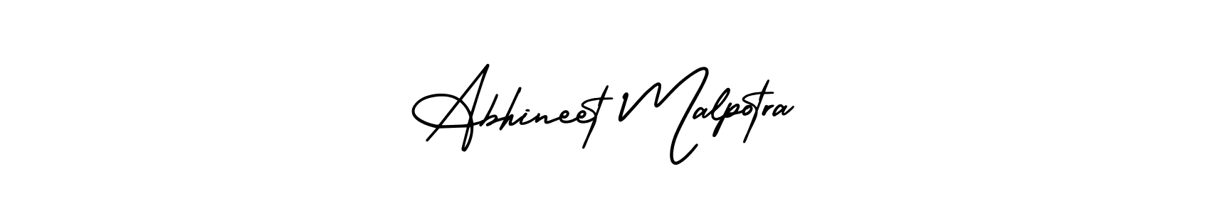 How to Draw Abhineet Malpotra signature style? AmerikaSignatureDemo-Regular is a latest design signature styles for name Abhineet Malpotra. Abhineet Malpotra signature style 3 images and pictures png