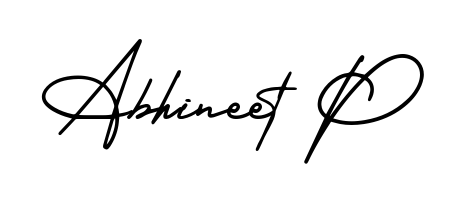 Turn your name Abhineet P into a signature brand with AmerikaSignatureDemo-Regular styling. Download in standard PNG or transparent format anytime. Abhineet P signature style 3 images and pictures png