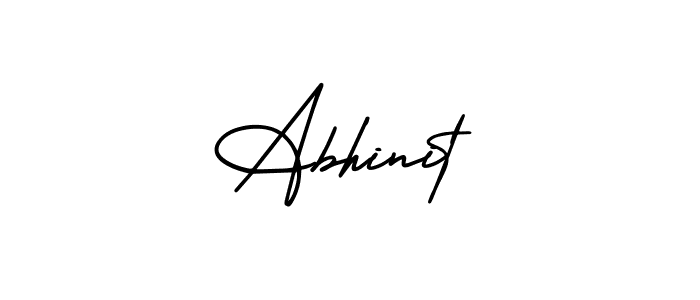 Use a signature maker to create a handwritten signature online. With this signature software, you can design (AmerikaSignatureDemo-Regular) your own signature for name Abhinit. Abhinit signature style 3 images and pictures png