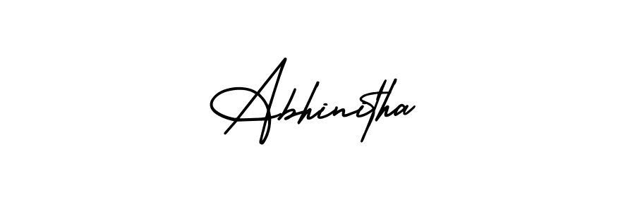 It looks lik you need a new signature style for name Abhinitha. Design unique handwritten (AmerikaSignatureDemo-Regular) signature with our free signature maker in just a few clicks. Abhinitha signature style 3 images and pictures png