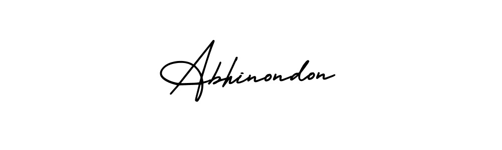 Abhinondon stylish signature style. Best Handwritten Sign (AmerikaSignatureDemo-Regular) for my name. Handwritten Signature Collection Ideas for my name Abhinondon. Abhinondon signature style 3 images and pictures png