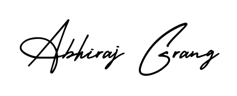 You can use this online signature creator to create a handwritten signature for the name Abhiraj Grang. This is the best online autograph maker. Abhiraj Grang signature style 3 images and pictures png